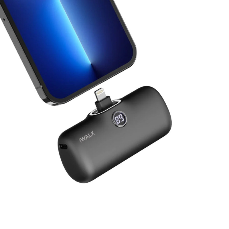 iWalk Portable Charger 4800mAh Power Bank - Black - مزود طاقة